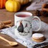 Just A Girl Who Loves Peckers coffee mug – funny and cheeky ceramic mug perfect for chicken lovers and backyard poultry enthusiasts.