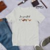 Athletic Heather 'Love Your Flock' unisex T-shirt – soft and stylish chicken lover tee with heart and hen graphic, perfect for backyard flock owners and homesteaders.